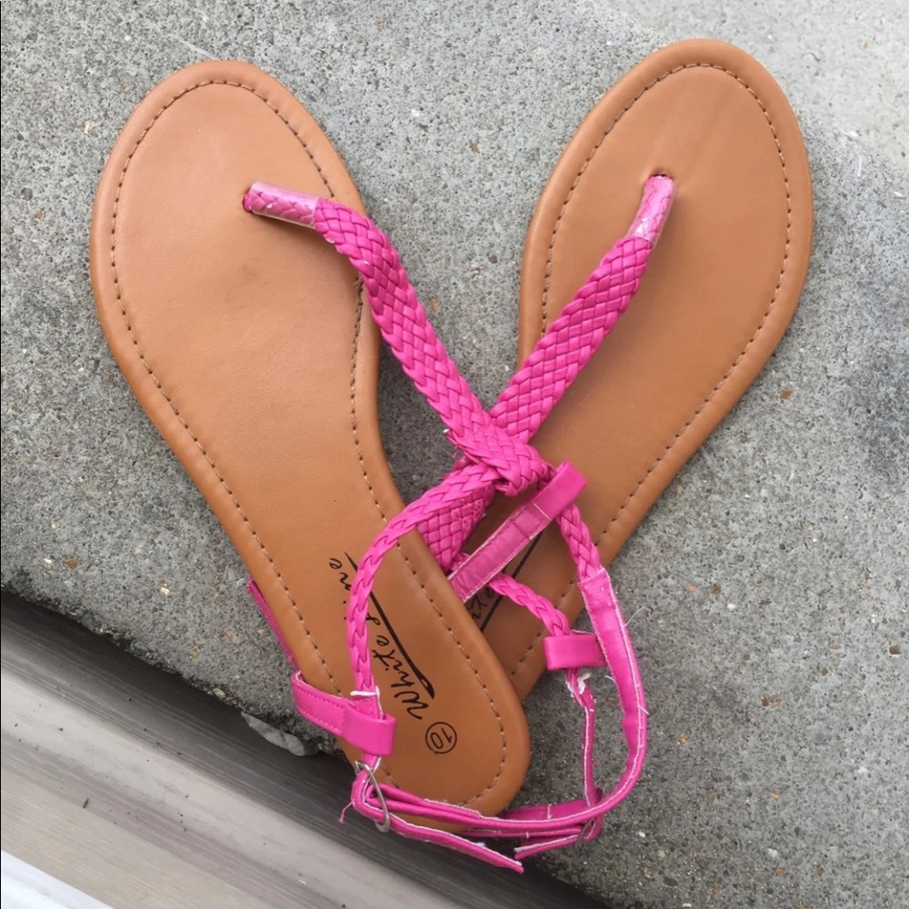 WhiteLine , Pink and Brown Sandals